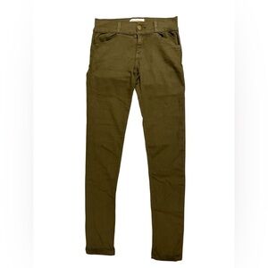 Current/elliott dark olive jeggings size 25